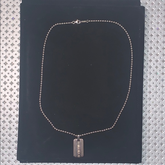 Tiffany & Co Roman Atlas Numeral Silver Necklace - Picture 3 of 4